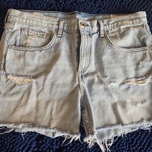 Rag & Bone Light Blue Denim Shorts